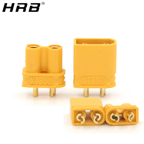 Amass XT30 XT30U Female Male Connectors XT-30 Plug For RC Lipo Battery Controller Charger Parts Copper Plated Banana Accessories ► Photo 1/6