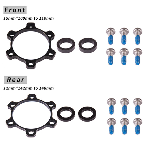 ZTTO Boost Hub Adapter Change 100x15 to 110x15 142x12 to 148x12 110 148 Boost Hub Spacer Washer 6 Bolt standard Thru Axle 15mm ► Photo 1/5