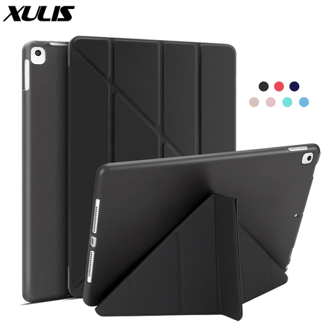 For iPad 10.2 Case 2022, PU Leather Multi-Fold Stand Smart Cover For iPad 8th 7th Generation Case A2197 A2270 A2428 A2429 ► Photo 1/6
