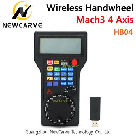 HB04 CNC Mach3 4 Axis MPG Wireless Handwheel Mach3 Pendant Pulse 50PPR Optical Encoder Generator For CNC Router NEWCARVE ► Photo 1/4
