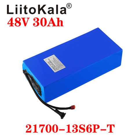 LiitoKala 48V 30ah 15ah 20ah 25ah ebike battery 20A BMS 48v battery Lithium Battery Pack For Electric bike Electric Scooter ► Photo 1/6