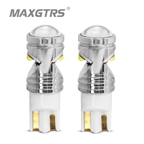 2x High Power T10 W5W 15W 194 168 Cree Chip XP-E White LED Bulb DRL Backup Reverse Wedge Map Dome External Light Sourcing ► Photo 1/6