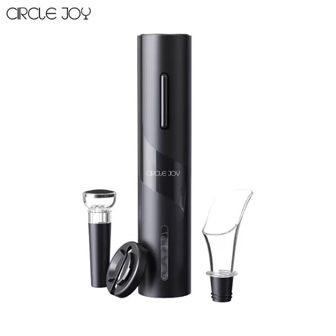 4 In 1 Circle Joy Black Samurai Electric Bottle Wine Opener Set Automatic Corkscrew For Red Wine Kitchen Accessories Tools ► Photo 1/6