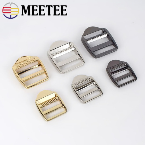 Meetee 4/10pcs 20/25MM Alloy Metal Buckle Adjustment Clothing Decoration Luggage Handbag Bag Strap Hardware Belt Accessories ► Photo 1/6