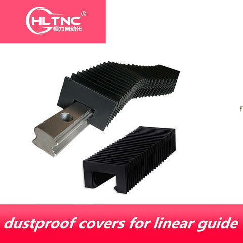 linear guide rail HGR15 HGR20 HGR25 HGR30 type flexible accodion protective bellows dustproof covers for linear guide ► Photo 1/5