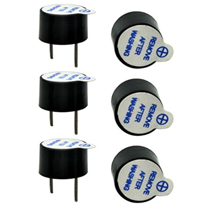 10PCS 5V Active Buzzer Magnetic Long Continous Beep Tone Alarm Ringer 12MM 