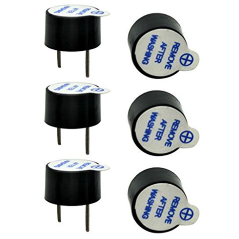 10pcs/set 5V Active Buzzer kit Magnetic Long Continous Beep Tone Alarm Ringer 12mm Mini Active Piezo Buzzers Fit For Arduino Diy ► Photo 1/5