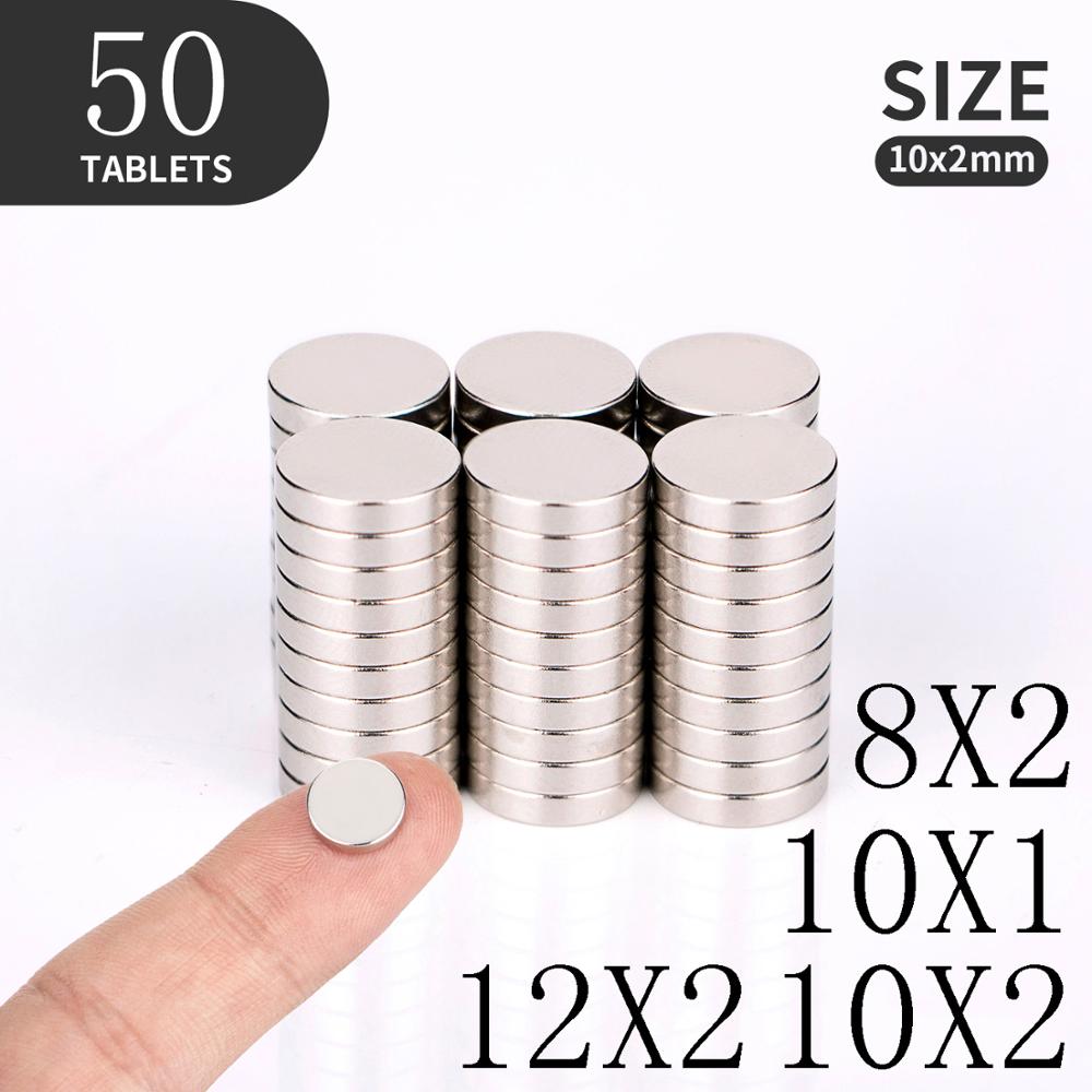 10/20/50pcs Super Strong Round Disc Magnets Rare-Earth Neodymium Magnet N52 