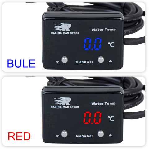 12v Dc auto digital water temp Meter red display digital water temperature gauge Skyline WRX Evo MPS with 1/8 npt sensor ► Photo 1/6