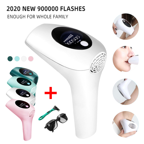 IPL Laser Depilator 900000 flash professional permanent LCD laser hair removal Photoepilator women painless hair remover machine ► Photo 1/6