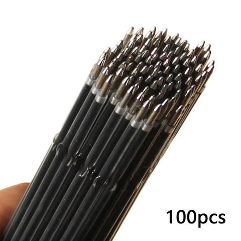 100pcs Ballpoint Pen Replacement Core New Pen Refill Replacement Ink Black Handle Stationery Sign Pen School Pen Ballpoint A7U9 ► Photo 1/6