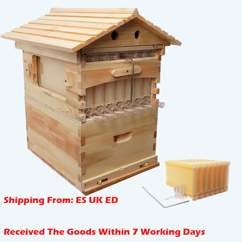 Wooden Bees Box Automatic Wooden Bee Nest Beekeeping Equipment Beekeeper Tool for Bee Hive Supply German Warehouse Deliver ► Photo 1/6