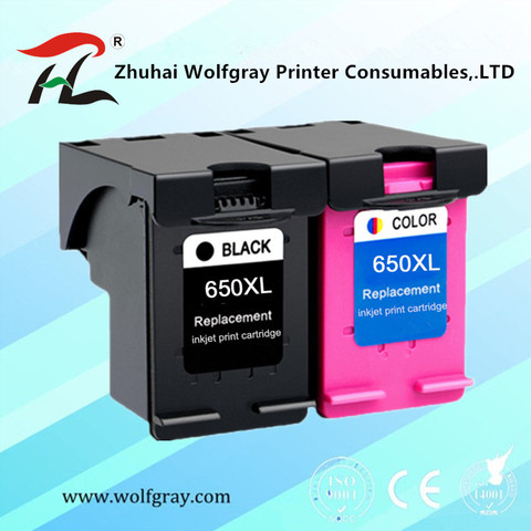 Compatible Ink Cartridge 650XL Replacement for HP 650 XL for HP650 Deskjet 1015 1515 2515 2545 2645 3515 3545 4515 4645 printer ► Photo 1/6
