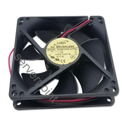 AD0912US-A70GL 90*90*25 12V 0.3A  FOR ADDA 2 wire chassis fan ► Photo 1/2