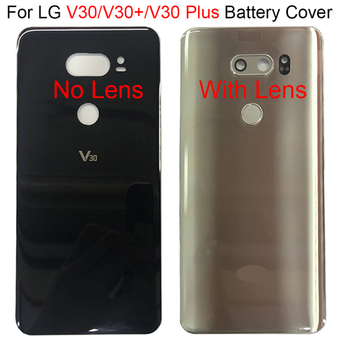 For LG V30 Battery Cover Door Rear Glass Housing For LG V30 Plus V30+ Back Cover H930DS VS996 Battery Cover Replacement Parts ► Photo 1/3