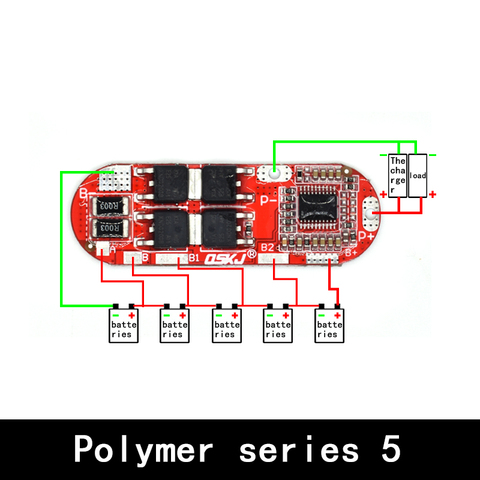 Bms 1s 2s 10a 3s 4s 5s 25a Bms 18650 Li-ion Lipo Lithium Battery Protection Circuit Board Module Pcb Pcm 18650 Lipo Bms Charger ► Photo 1/6