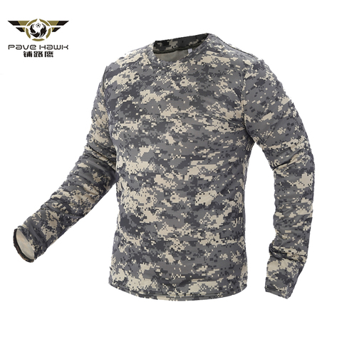 2022 New Tactical Military Camouflage T Shirt Men Breathable Quick Dry US Army Combat Full Sleeve Outwear T-shirt for Men S-3XL ► Photo 1/6