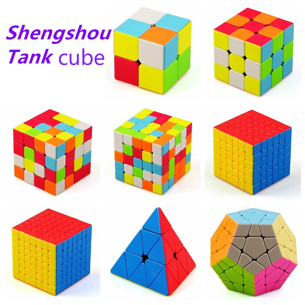 Stickerless ShengShou TANK Megaminx  Magic Cube  Puzzle 