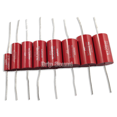 2pcs 400V 0.47uF-5.6uF Speaker Frequency Divider Amplifier Crossover Filter Membrane Polypropylene Film Non-Polarity Capacitor ► Photo 1/6