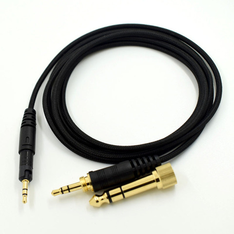 Suitable for Sennheiser HD518 HD598 HD595 ATH-M50X M40 oxygen-free copper braided headphone cable ► Photo 1/5