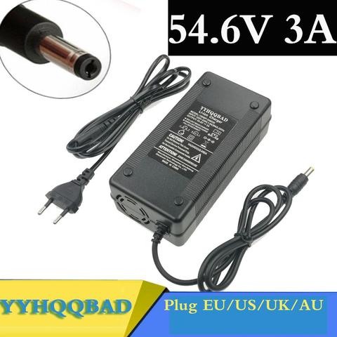 54.6V 3A Battery Charger For 13S 48V Li-ion Battery electric bike lithium battery Charger High quality Strong heat dissipation ► Photo 1/6