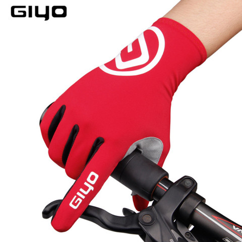 GIYO Touch Screen Long Full Fingers Gel Sports Cycling Gloves MTB Road Bike Riding Racing Gloves Women Men Bicycle Gloves ► Photo 1/6