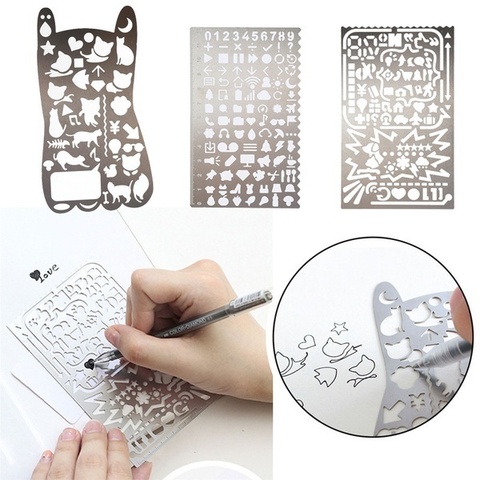 Birdcage Ruler Bookmark And Stencil for planners and Journalss