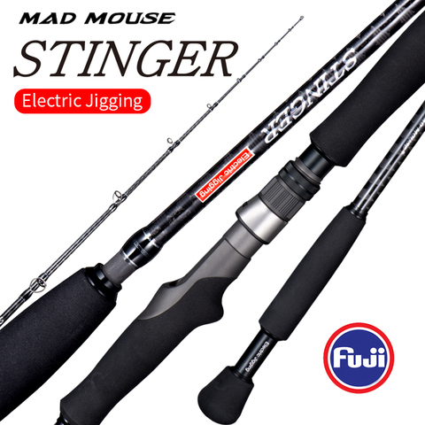 New japan full fuji parts MADMOUSE Stinger Electric Jigging Rod 1.9M Jig weight 300g 400g casting boat rod Ocean Fishing rod ► Photo 1/6