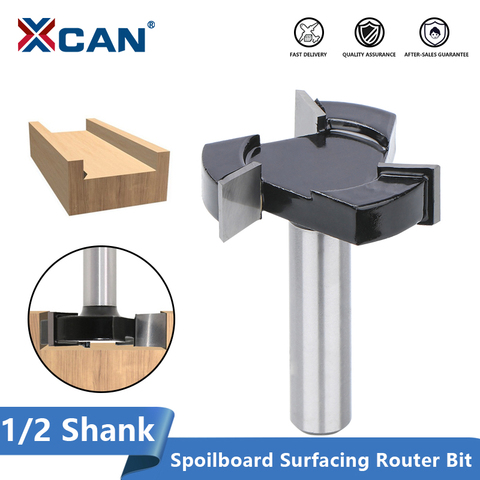 XCAN Spoilboard Surfacing Router Bit 1/2 inch Shank Slab Flattening Router Bit Planing Bit T-Slot Milling Cutter ► Photo 1/6