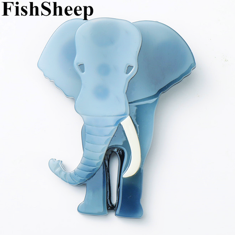 FishSheep Fashion Acrylic Large Elephant Brooch Lovely Animal Thailand Elephant Resin Brooches Pins Jewelry For Women Gifts ► Photo 1/6