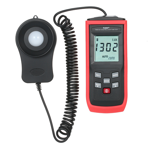 TASI Handheld Mini Digital LUX Meter LCD Luminometer Digital Photometer Luxmeter Light Meter 0-199999 Lux Illuminance Meter ► Photo 1/6