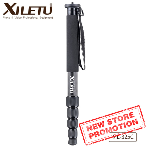 Xiletu ML-325C Carbon Fiber Tripod Monopod Stable Pole For Canon Nikon Digital Camera With Stainless Steel Spike ► Photo 1/5