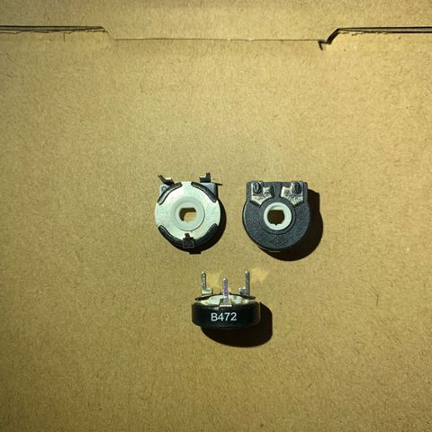 5PCS/LOT Imported Spanish PIHER adjustable potentiometer, PT15-4.7K horizontal oval hole ► Photo 1/3