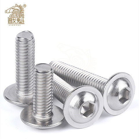 ISO7380.2 M2 M2.5 M3 M4 M5 M6 M8 304 Stainless Steel Hexagon Socket Button Head Screws With Collar Bolt ► Photo 1/1