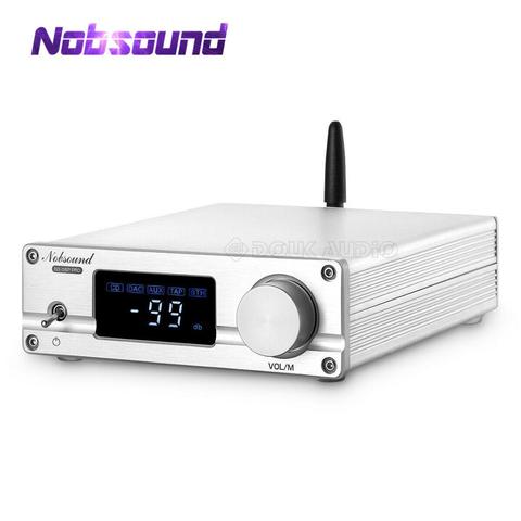 Nobsound HiFi Bluetooth 5.0 Stereo Preamp Home Audio Preamplifier 128-Level Relay APTX-LL With IR Remote ► Photo 1/6