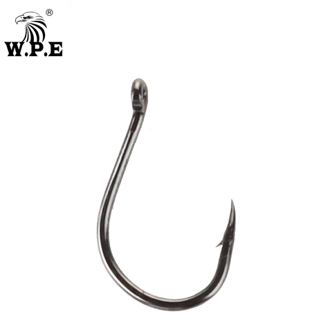 W.P.E Brand 1 pack Fishing Hook Size 7#-14# Barbed Hook High-Carbon Steel Single Circle Carp Fishhook Jig Tackle Accessories ► Photo 1/6