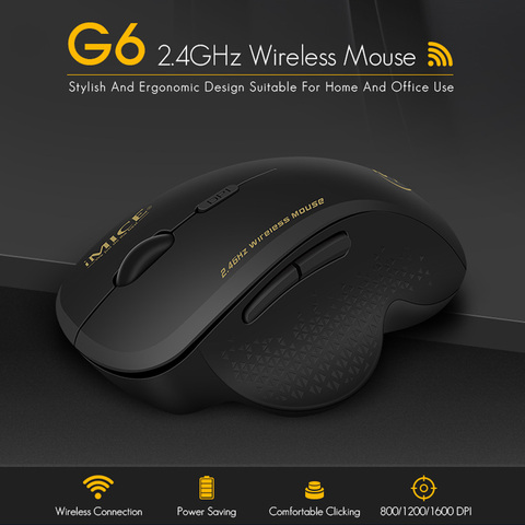 iMice Wireless Mouse Computer 2.4 Ghz 1600 DPI Ergonomic Mouse Power Saving Mause Optical USB PC Mice for Laptop PC ► Photo 1/6
