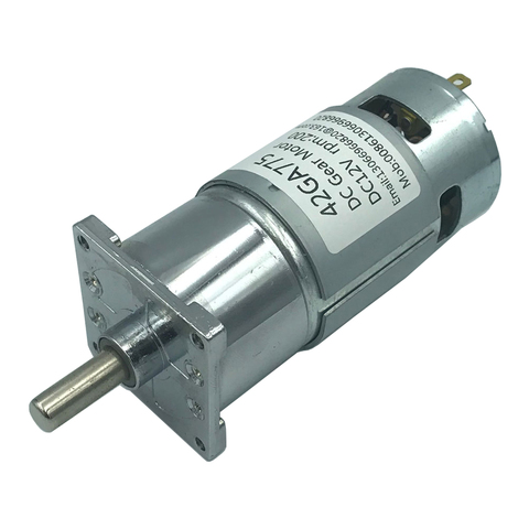 New High Torque 25W 10-600RPM 60KGF.CM 775 Gear Motor 12v 24v DC Gear Motor ► Photo 1/5