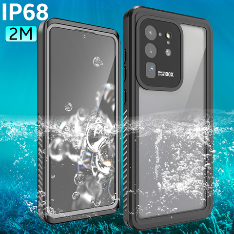 2M IP68 Waterproof Case for Samsung Galaxy S20 Ultra/S20+ Plus/S20 5G Shockproof Outdoor Diving Case Cover For Galaxy S10 S9 S8 ► Photo 1/6
