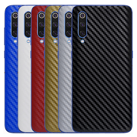 3D Carbon Fiber Skins Film Wrap Skin Phone Back Paste For XIAOMI Mi10 Pro Mi9 Mi8 Lite M8SE MIX2S MIX3 Redmi 7 Note 8 7 K20 Pro ► Photo 1/6