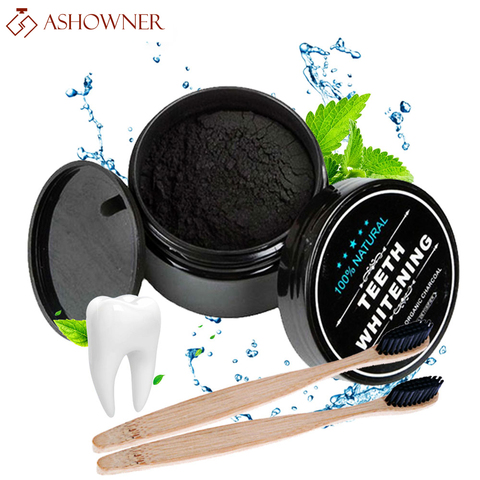 30g Teeth Whitening Powder Charcoal Oral Care Natural Activated Charcoal Dental whitener Powder Oral Hygiene whitening kit ► Photo 1/6
