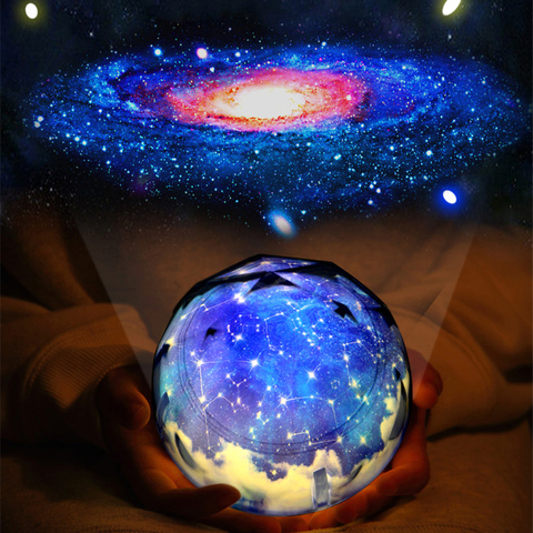 Starry Sky Night Light Planet Magic Projector Earth Universe LED Lamp Colorful Rotate Flashing Star Kids Baby Christmas Gift ► Photo 1/5