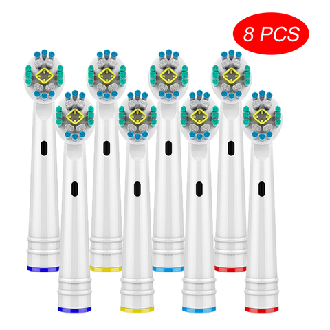 3D Whitening Electric Toothbrush Replacement Brush Heads Refill For Braun Oral B Toothbrush Heads Wholesale 8Pcs Toothbrush Head ► Photo 1/6