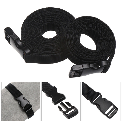 1PC Durable Black Nylon Travel Tied Cargo Tie Release Buckle Tighten Belt Strap Cam Buckle Travel Tied Kits Outdoor Camping Tool ► Photo 1/6