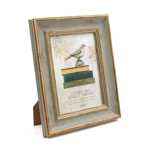 Wooden Picture Frame Vintage Portrait Photo Frames 6 Inch 7 Inch Wedding Anniversary Retro Landscape Horizontal Poster Frame ► Photo 1/6