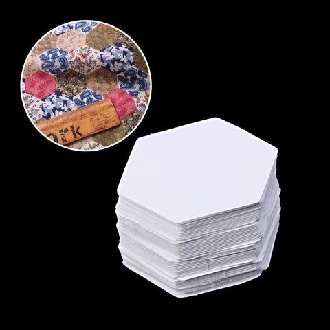 100Pcs Hexagon Templates for Patchwork Paper Quilting Sewing Craft DIY Six Sizes D08F ► Photo 1/5