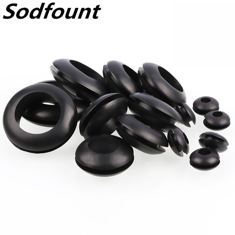 100PCS 3/4/6/8/10MM Double Sided Armature Wire Rubber Grommets Ring  External Circlip For Protects Wire Cable Hose Custom Part ► Photo 1/2