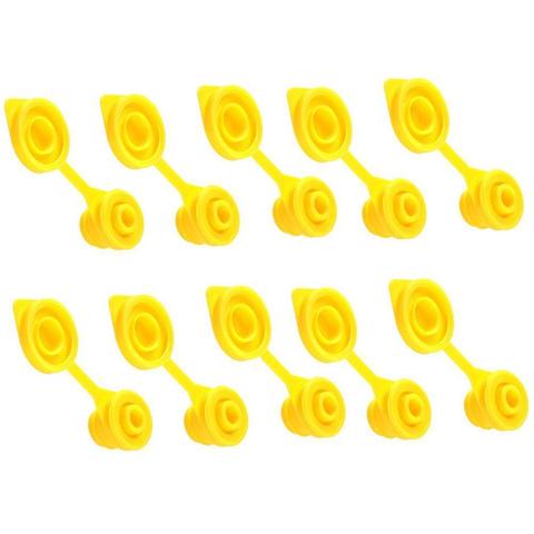 10PCS Practical Yellow Can Vent Cap Replacement Gas Can Fuel Jug Vent Cap Plug Spouts for All Plastic Fuel Can ► Photo 1/6