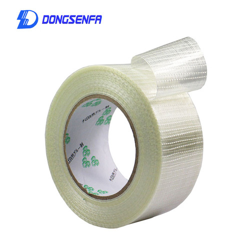 25M/Roll Strong Transparent Glass Fiber Grid Tape Strapping Packaging Mold Home Appliance Bundled Fixed  Adhesive Tape ► Photo 1/6