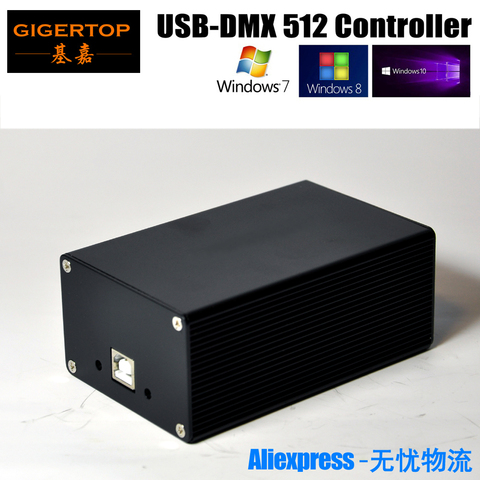 China DMX512 Stage Light Controller Box HD512 Universal USB DMX Dongle 512 Channels PC / SD Offline Mode Martin Lightjockey ► Photo 1/6